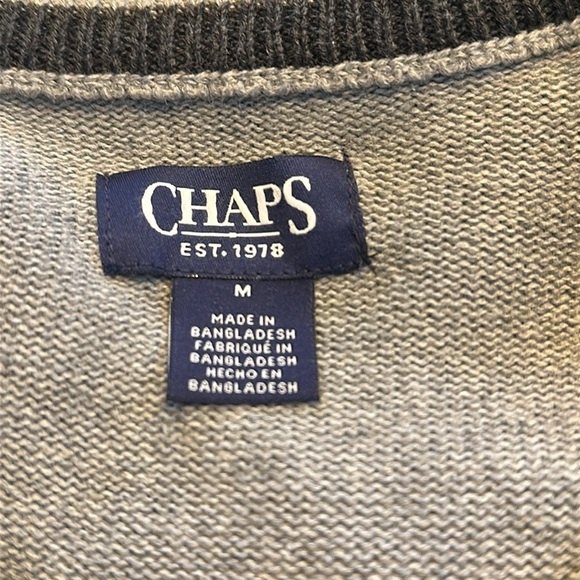 CHAPS 50’s Alpine Look Cozy 100% Cotton Pullover Sweater Mountain Chic Retro - Picture 10 of 13